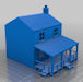 Download the .stl file and 3D Print your own Wooden House HO scale model for your model train set.